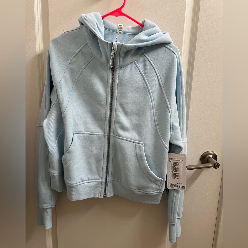 SOLD - NWT Scuba Oversized Full-Zip (Powder Blue)